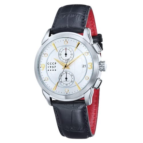 Cp-7002-04 Sputnik 1 Men's Leather Watch - Gold