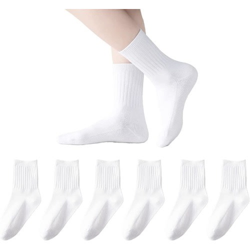 Socks For Boys And Girls - White -Set Of 6