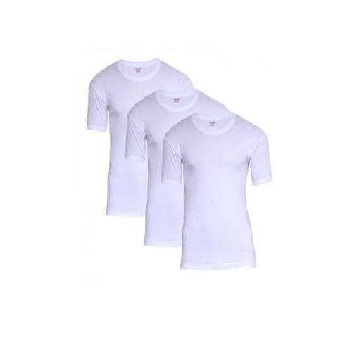Plain Round Neck T-Shirt - White
