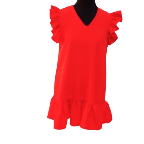 Red A- Line Dress