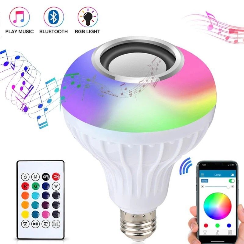 Bluetooth Music Remote Control Bulb Led Music Bulb RGB Colorful Remote Control Music Bulb