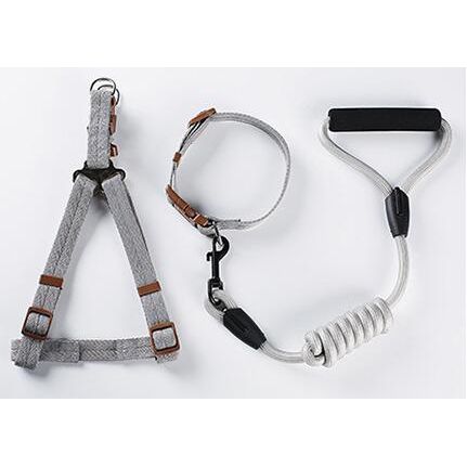 10 Color Durable Dog Harness Nylon Basic Leashes Medium Larg