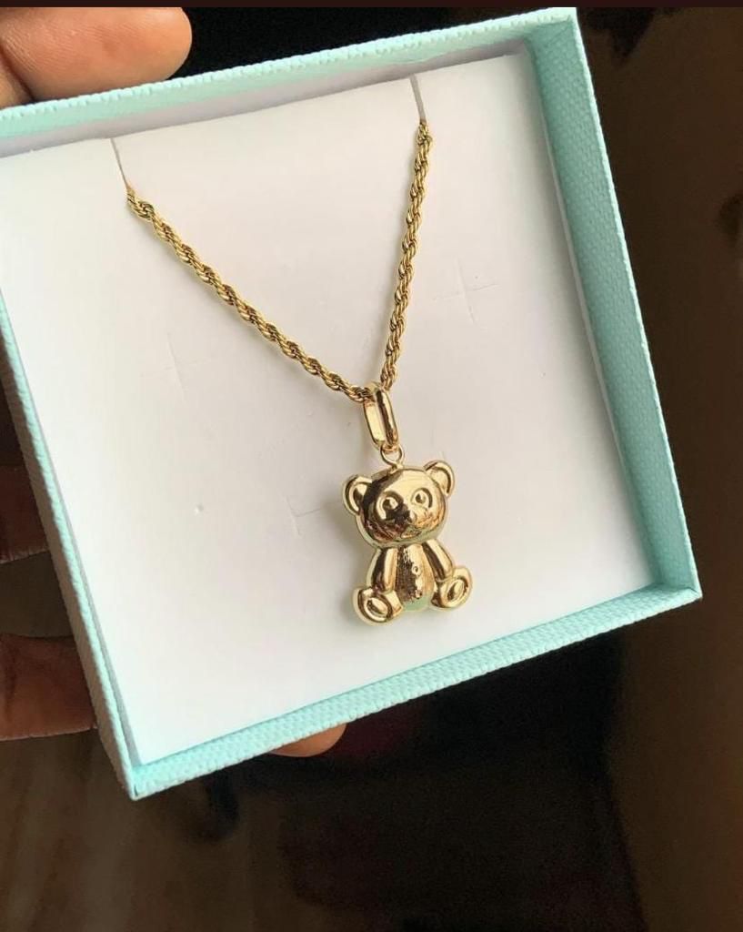 Necklace And Tedybear Pendant
