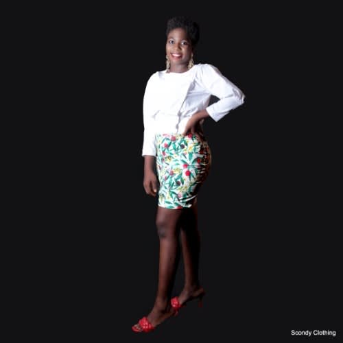 Multi-colour Mini Stretch Skirt