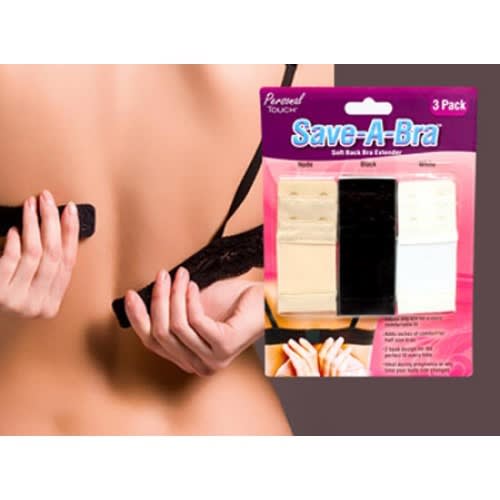 Save-A-Bra Soft Back Bra Extenders Straps - 3-In-1