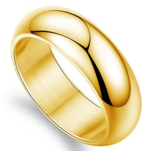 Wedding Ring + Ring Case - Gold