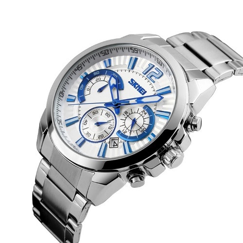 Men's Stainless Steel  Water Resistant Sport's Watch
