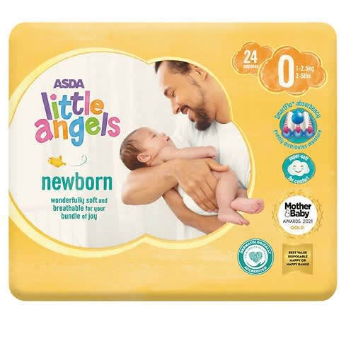 Little Angels Newborn - Size 0 Nappies - 24Pieces