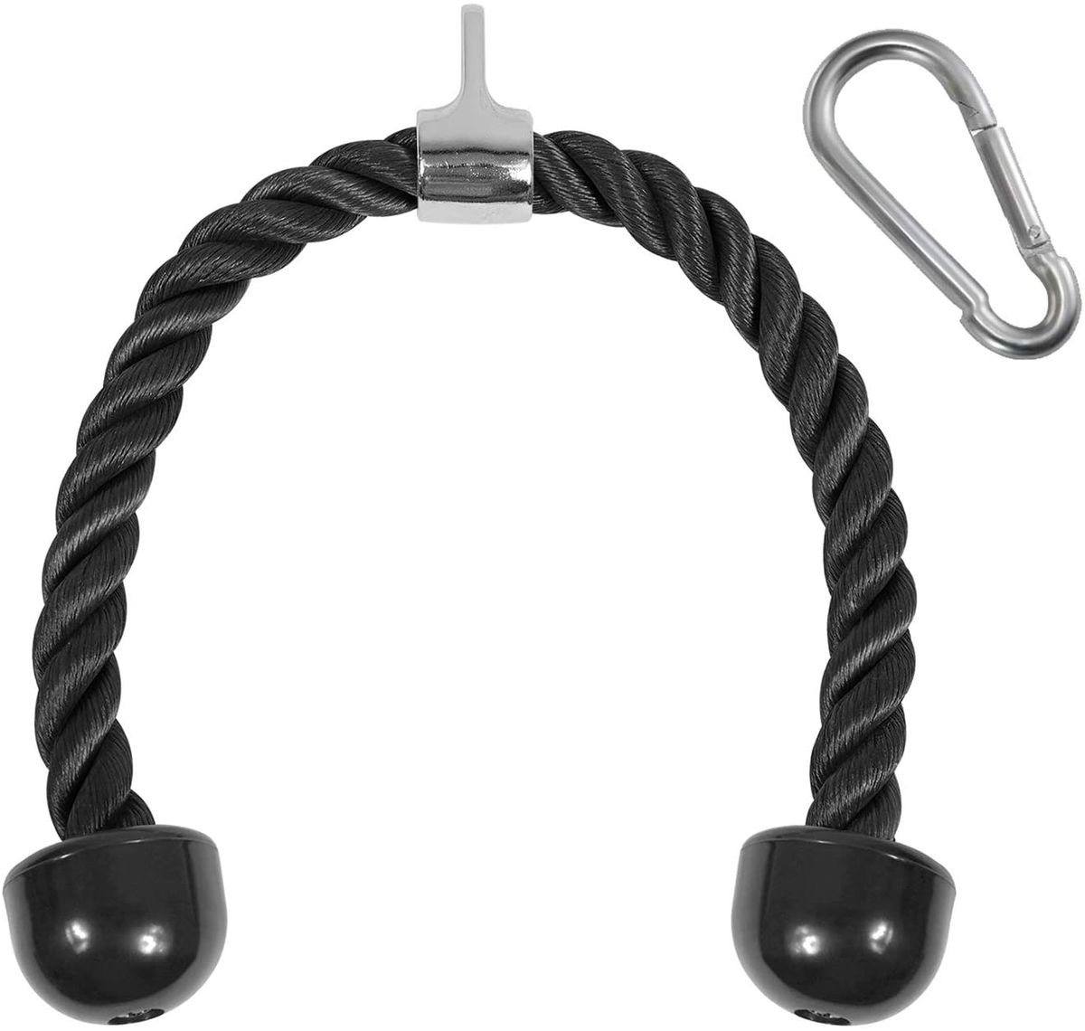 Tricep Rope Cable Attachment Fitness Exercise Machine Attachments Dumbbells Sport Pulley System Gym