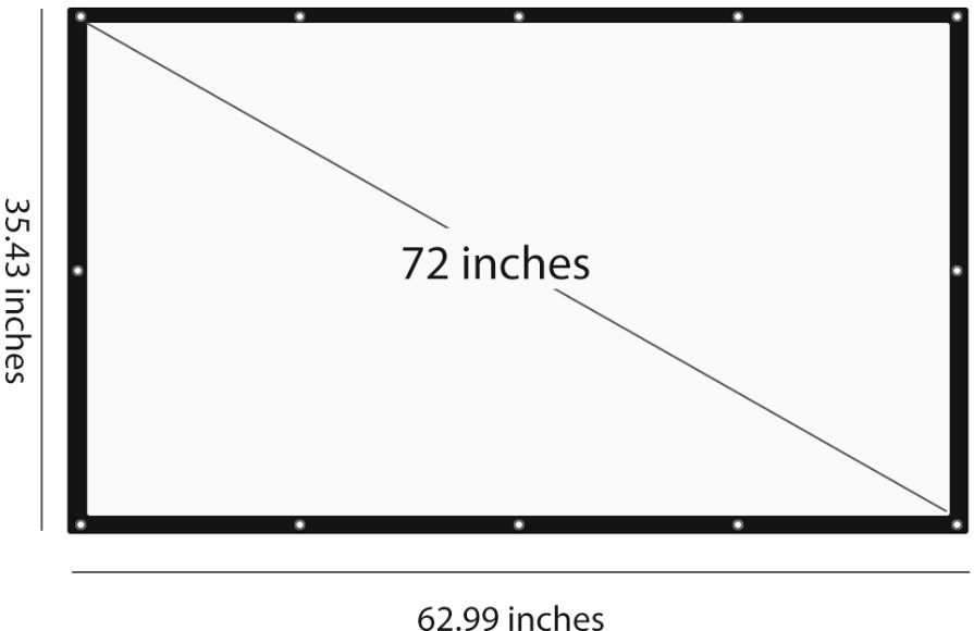 72/84/100/120/150 Inch Folding Projector Projection Screen
