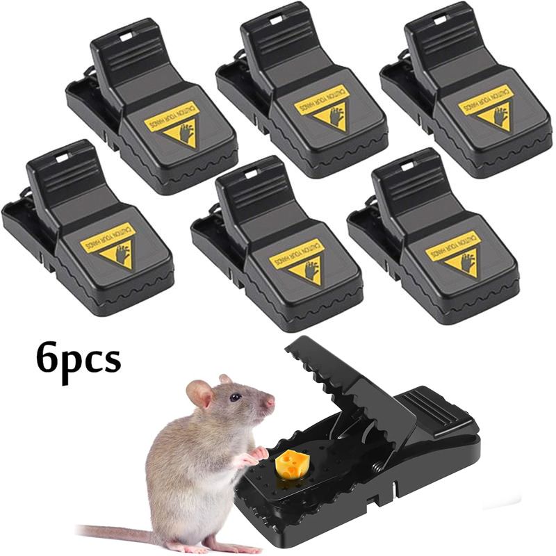 (6pcs)Reusable Plastic Mouse Trap Rat Mice Catching Small Ra