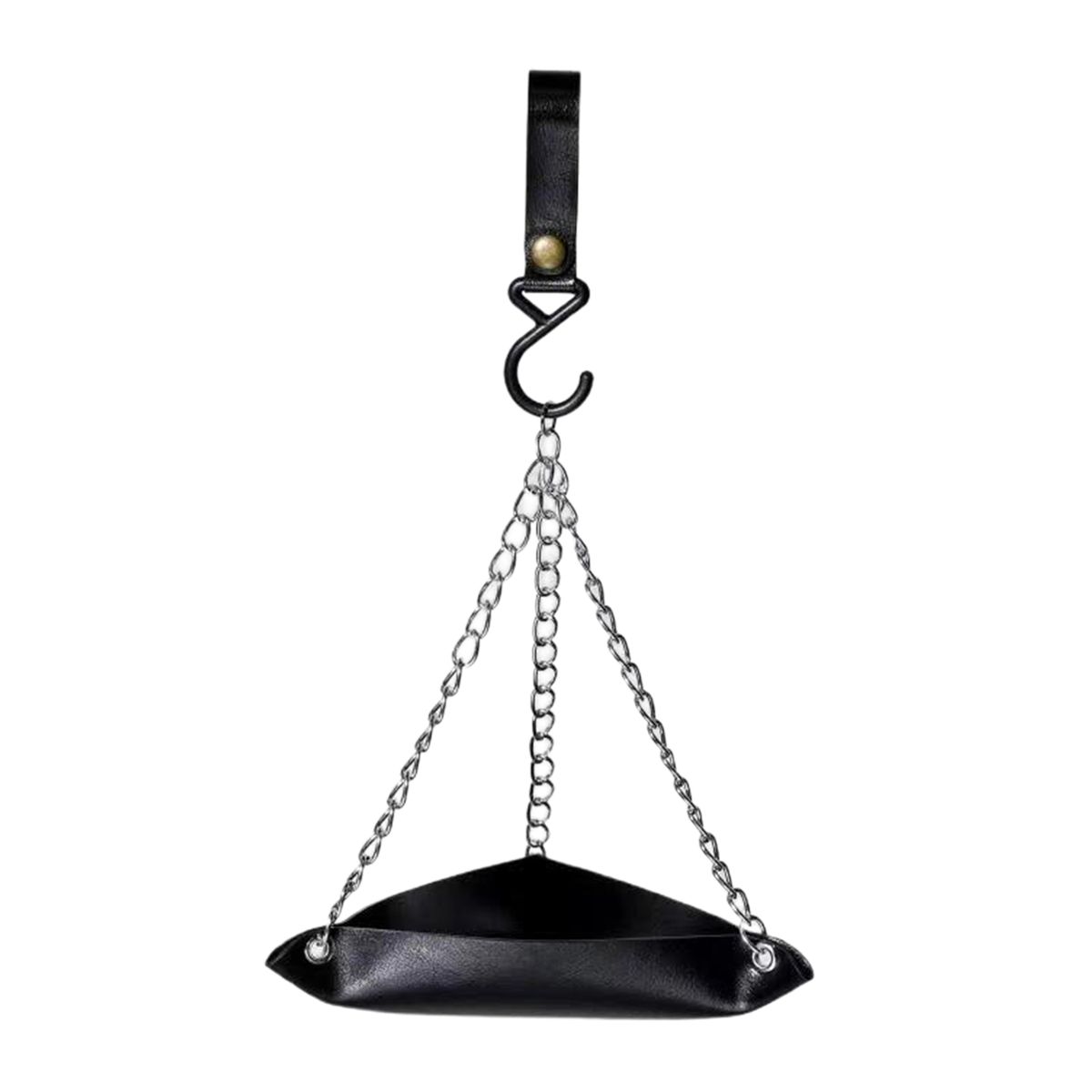 Bird Feeder Sturdy Weather-resistant Parrot Feeder Black
