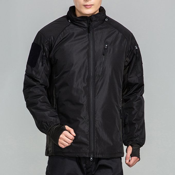 Hoodie  Men Jacket Waterproof Rain Coat Outdoor Black_XXL