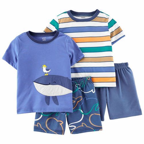 Carter's Kids 4-Piece Pajama Set Whale