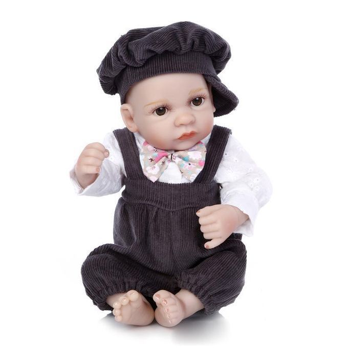NPK 10 Inch 26cm Reborn Baby Boy Girl Soft Silicone Doll Handmade Lifelike Baby