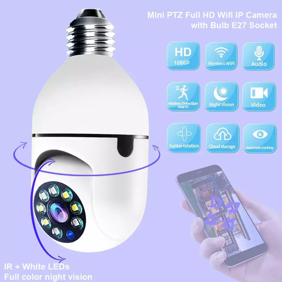 HD Camera 360degree WiFi Camera Microphone Cctv Security Surveillance