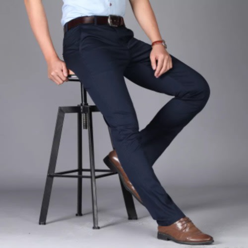 Chinos Pants- Blue + Khaki + Green Color - 3 Pieces