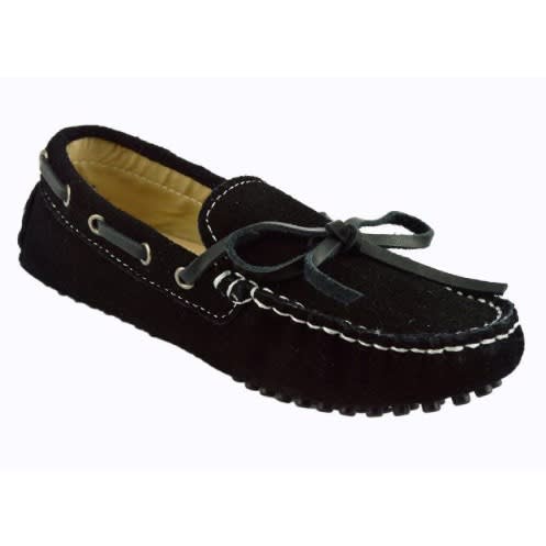 Boys Suede Shoe -  Black