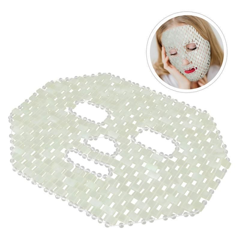 Natural Jade Stones Anti-Aging Mask Facial Pain Soothing Therapy Sleeping Mask Face Skin Care Massage Cooling Beaty Tool Mask
