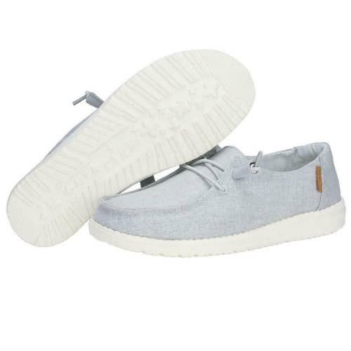 Wendy Chambray Loafers - Light Grey