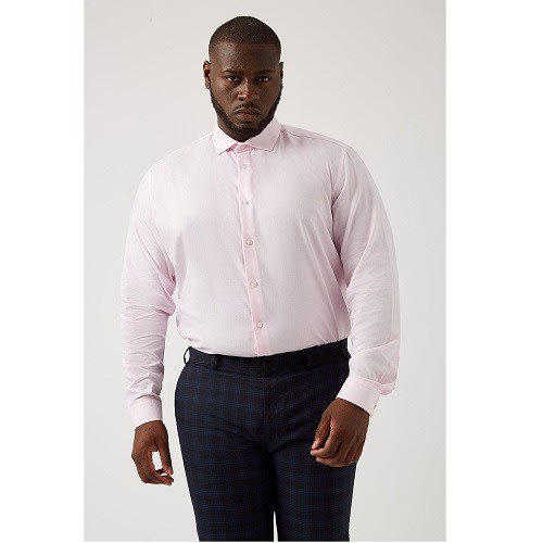 Plus And Tall Tailored Fit Puppytooth Shirt