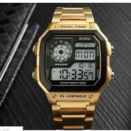 Men's Chronograph Wrist Watch - Gold