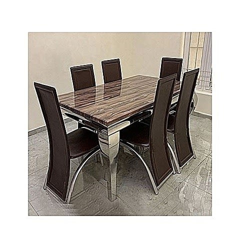 Exquisite Marble Dinning  Set - 6 Chairs
