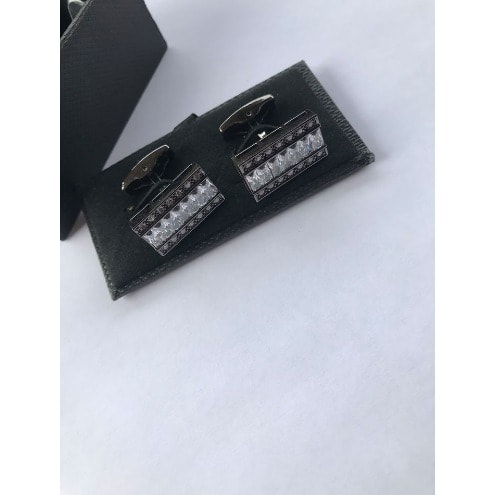 Men's Iced Luxury Cuff Links - Black