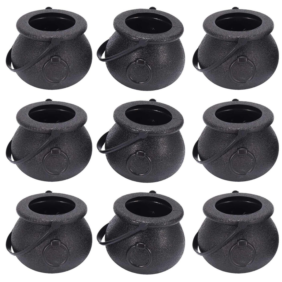10Pcs Black Candy Holder Pot Halloween Candy Bucket for