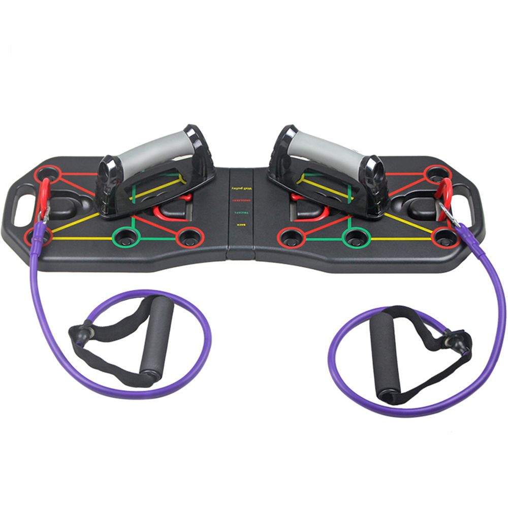 Multi-Function Foldable  Board System With Resistance Tube Bands Pull Rope-Type 1