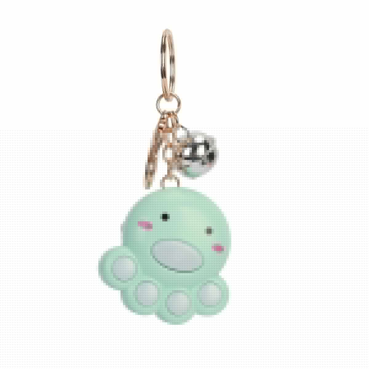 Cat Claw Keychain Octopus Cat Claw Game Keychain Blue