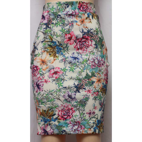 Panan Floral Print Pencil Skirt - Multicolour