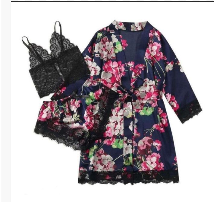 Women Pyjamas /Lounge Wear ( Top, Short And Rope)