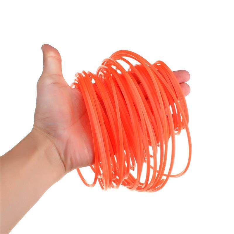 With Packaging Orange 2.7mm 15m 50m 120m Trimmer Line Mower Rope 50m Coil Packing