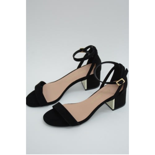 Low Block Heel Sandal - Black