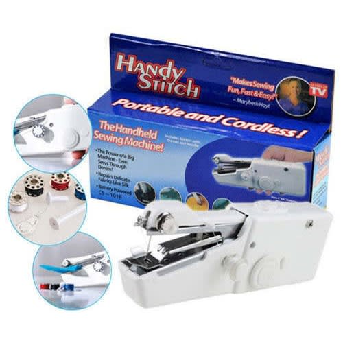 Cordless Handheld Sewing Machine With Extra Thread & Needle
