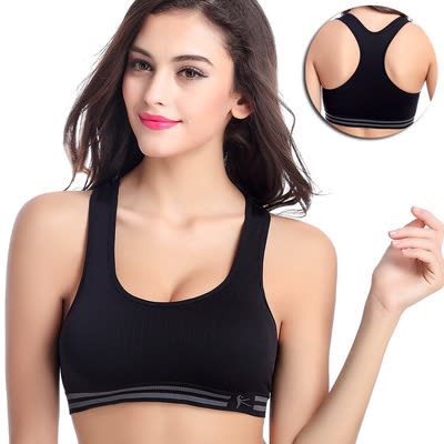 Ladies Non Padded Purple Sport Bra - 11676