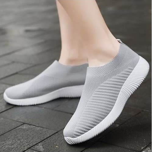 Comfy Breathable Sneakers - Grey