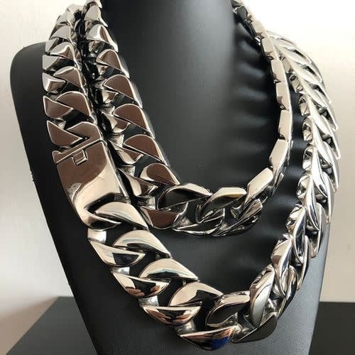 Cuban Chains - 2In1 - Silver