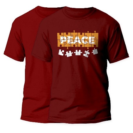 KD Peace T-Shirt - Wine
