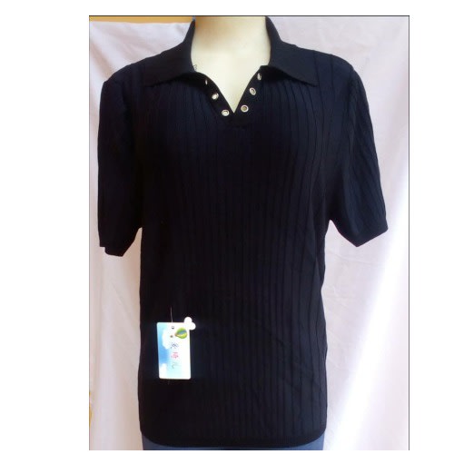 Black Polo Short Sleeve Shirt - Black