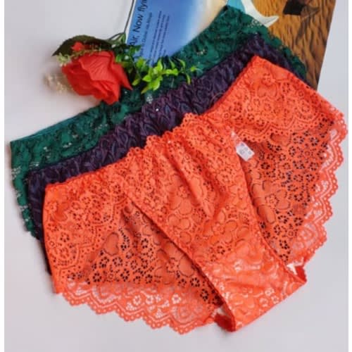 Fashion Front 3pcs Full Lace Panties