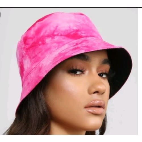 Tie And Dye Bucket Hat - Pink