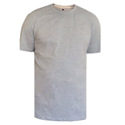 Plain Round Neck Cotton T-shirt - 3pcs - Grey