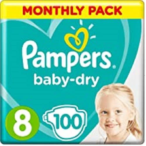 Baby-dry - Size 8 - 100 Nappies - 17+kg