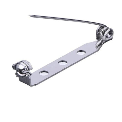 Safety Brooch Pin With Side Lock -3.5cm - 50 Pieces - Silver