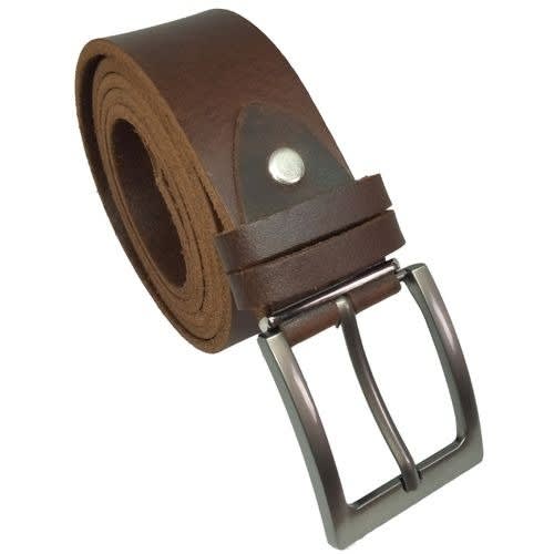 100% Pure Italian Belt Leather Belt For Men - Coffee Brown