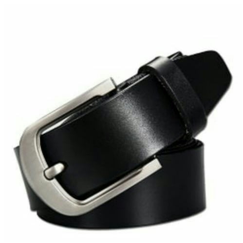 High Quality Black Pure Leather Belt