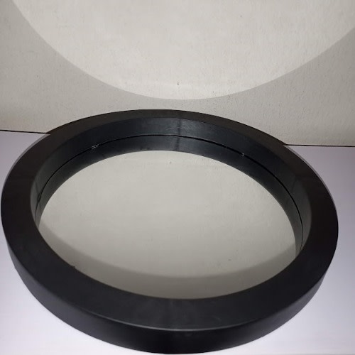 Round Decorative Black Frame Mirror - 23cm