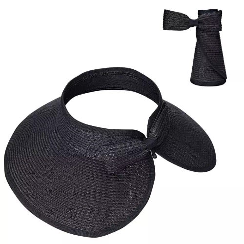 Visor Sun Hat - Black